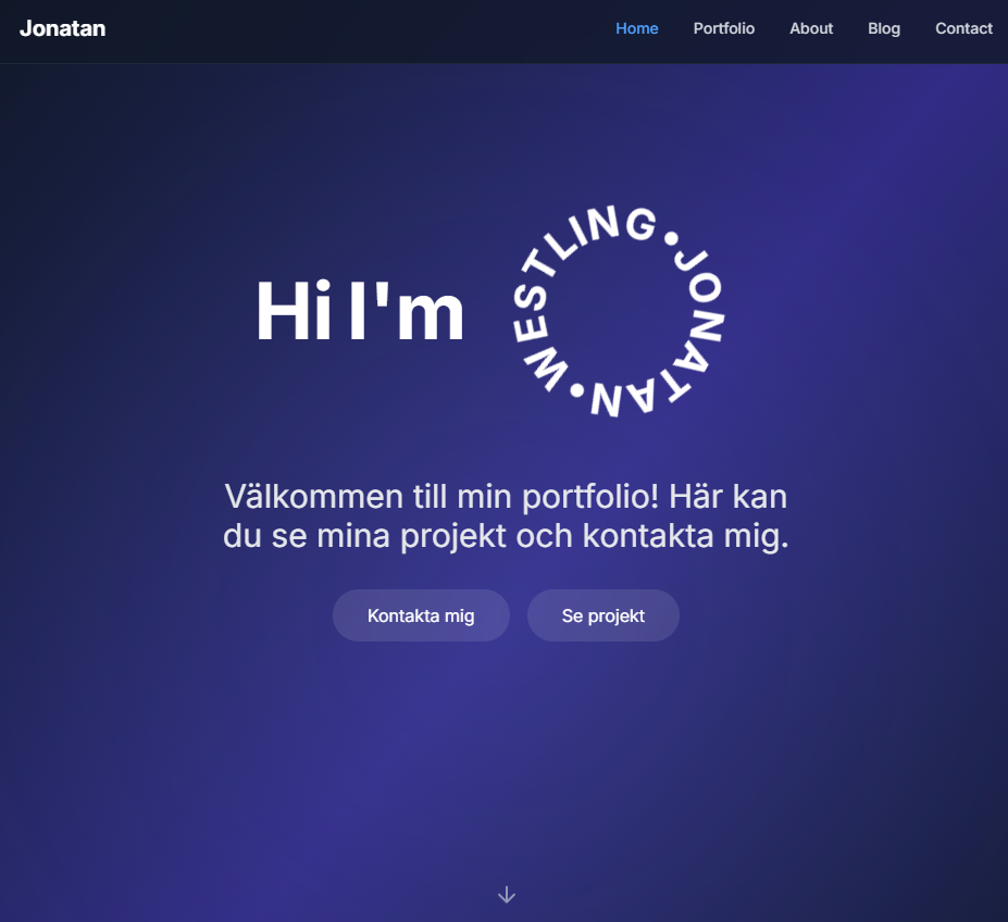 This portfolio website