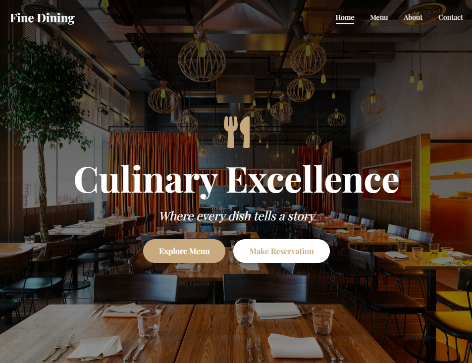 Restaurant Website Template